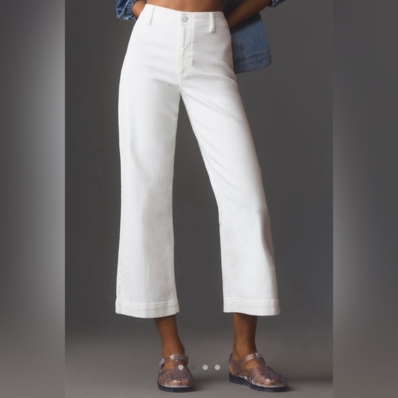 Paige Nellie Wide Leg Jean, CRISP WHITE - 28 - Picture 2 of 8